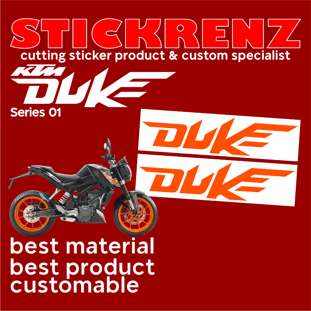 Cutting Sticker Body Motor KTM Duke 01 Custom