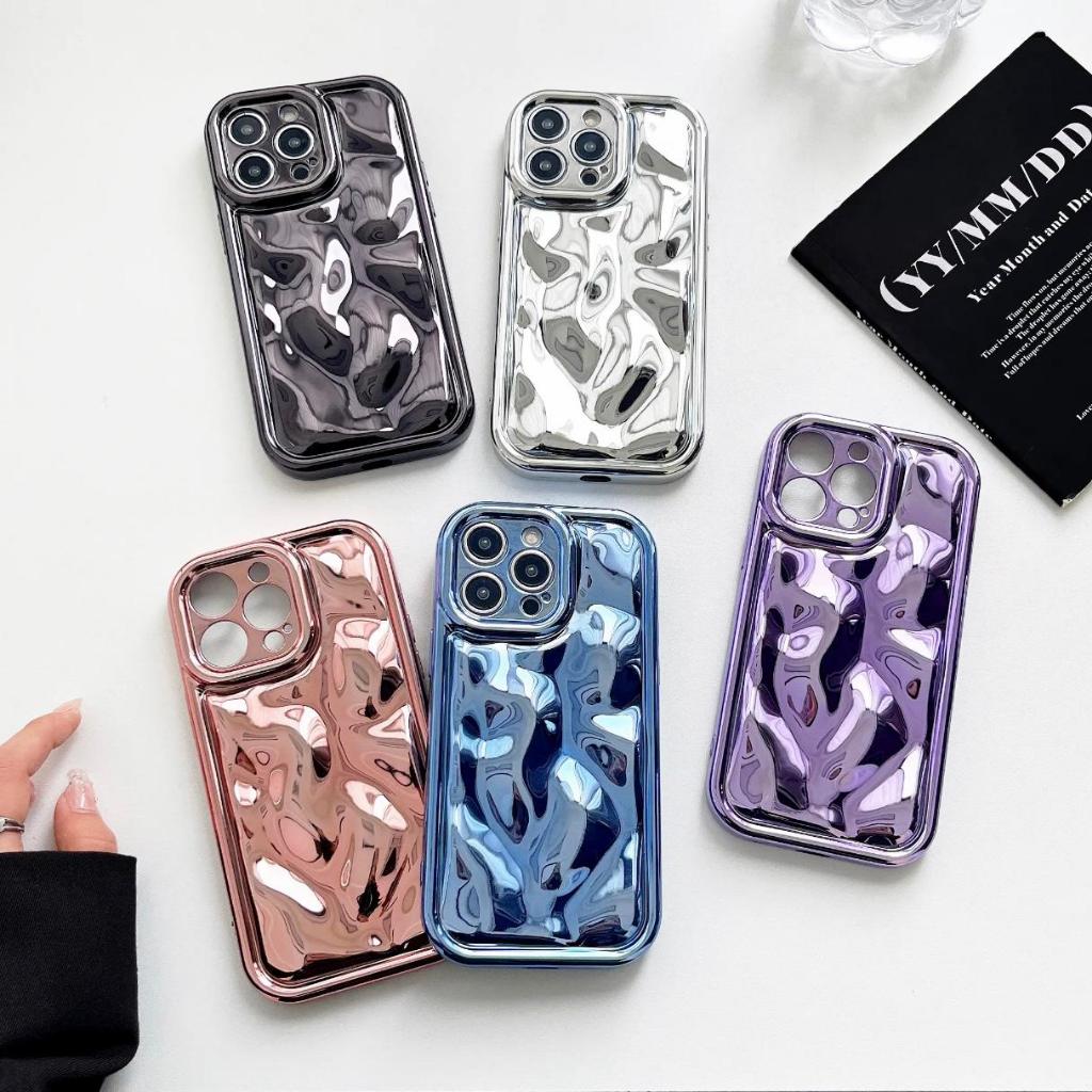 Meteorite Texture Full Lenscover Case Iphone - Softcase/Casing Hp Iphone Compatible For Iphone 11 12