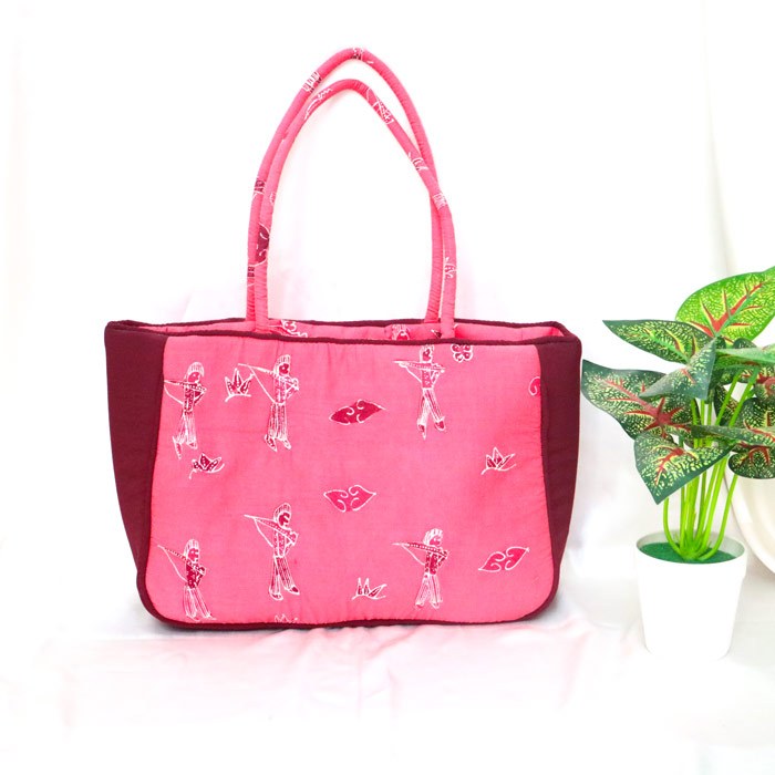 Batik Trusmi Hafiyan Tas Batik Fashion Wanita Soulder Bag Kerja Premium