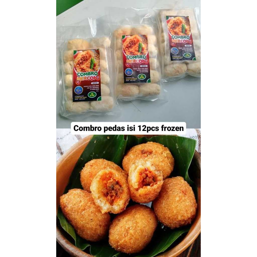 

Combro mentega mercon / combro pedas isi 12pcs frozen