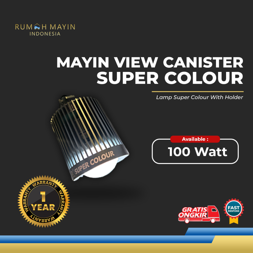 MAYIN VIEW CANISTER LAMP SUPER COLOUR WITH HOLDER