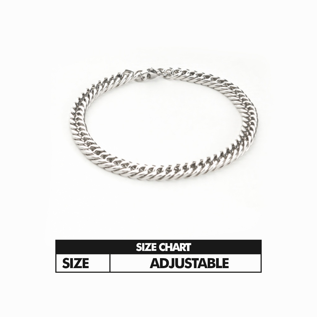 Terbaru Otsky Gelang Rantai Circlet Premium Stainless