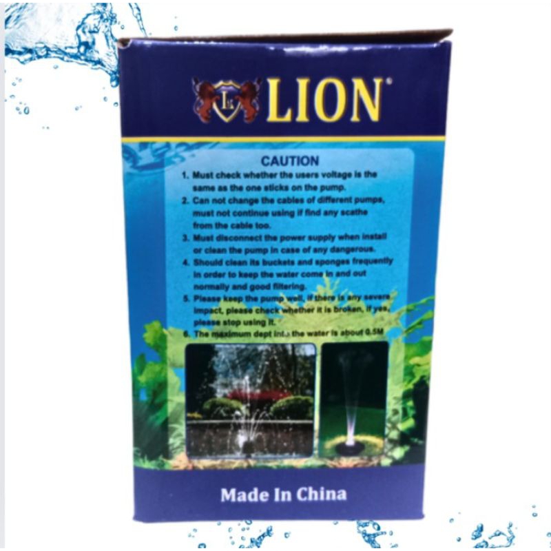 LION L 1250 POMPA KOLAM KECIL AQUARIUM AQUASCAPE