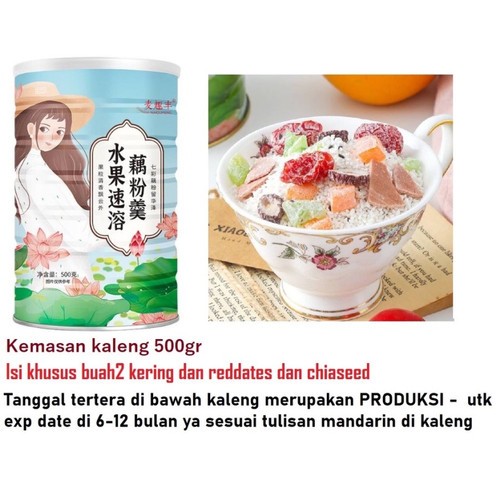 

OuFen Lotus Bubuk Akar Terarai Makanan kesehatan Kecantikan - 500 gr