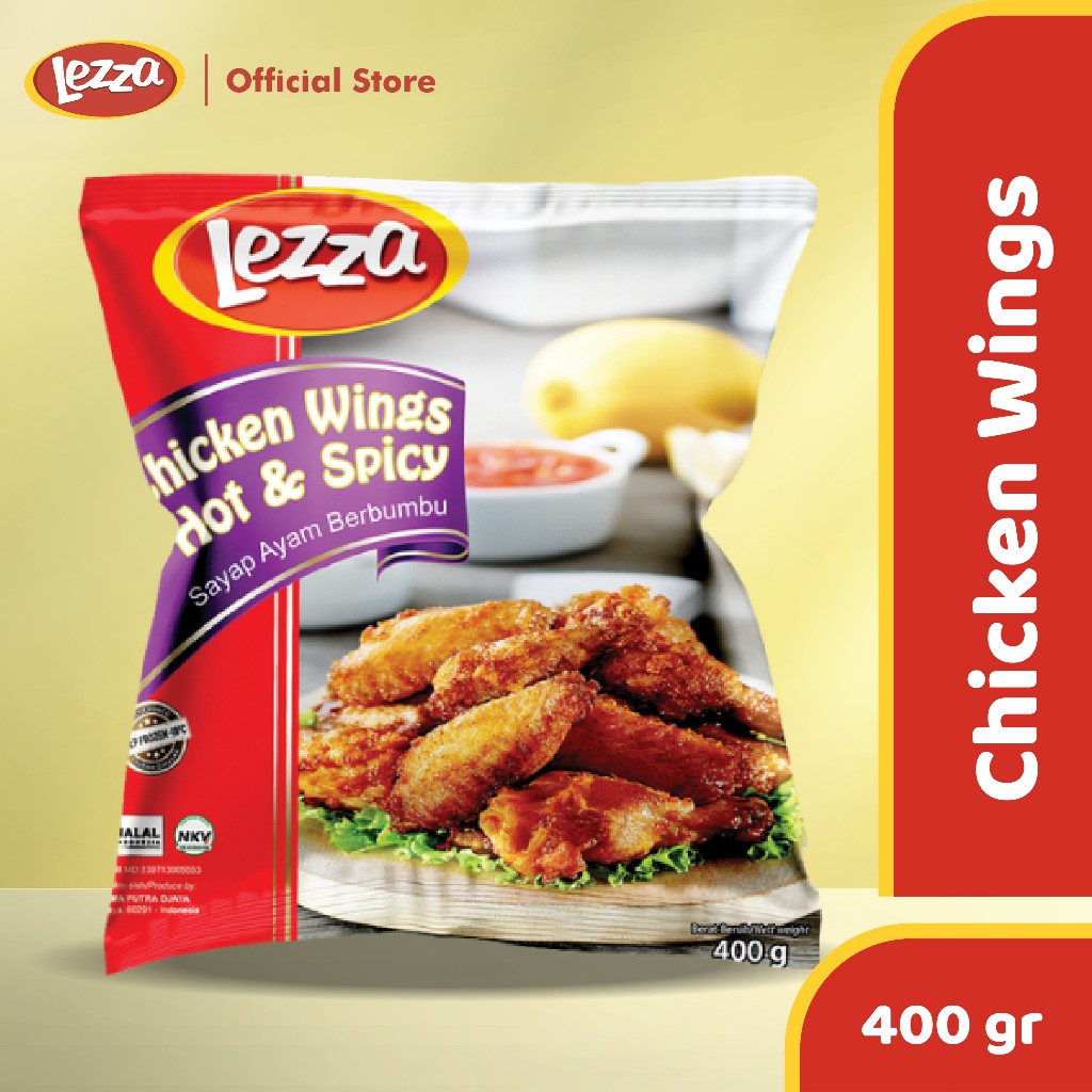 

LEZZA Chicken Wings Hot & Spicy Ayam Frozen