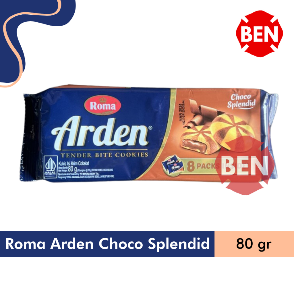 

Roma Arden Choco Splendid 72g 72gr 72 gram Tender Bite Cookies Kukis Krim Cokelat Coklat Chocolate