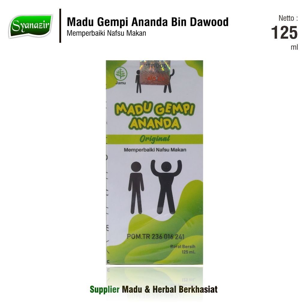 

Madu Gempi Ananda Original 125 ml | Madu untuk Memperbaiki Nafsu Makan