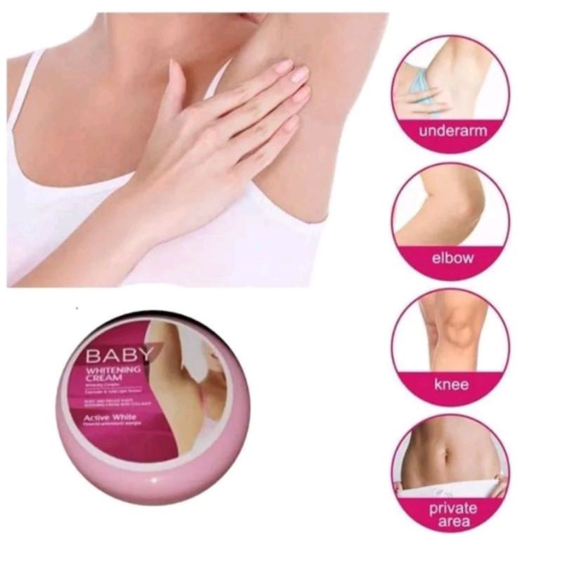 BABY WHITENING Baby Cream Pemutih Ketiak dalam BPOM