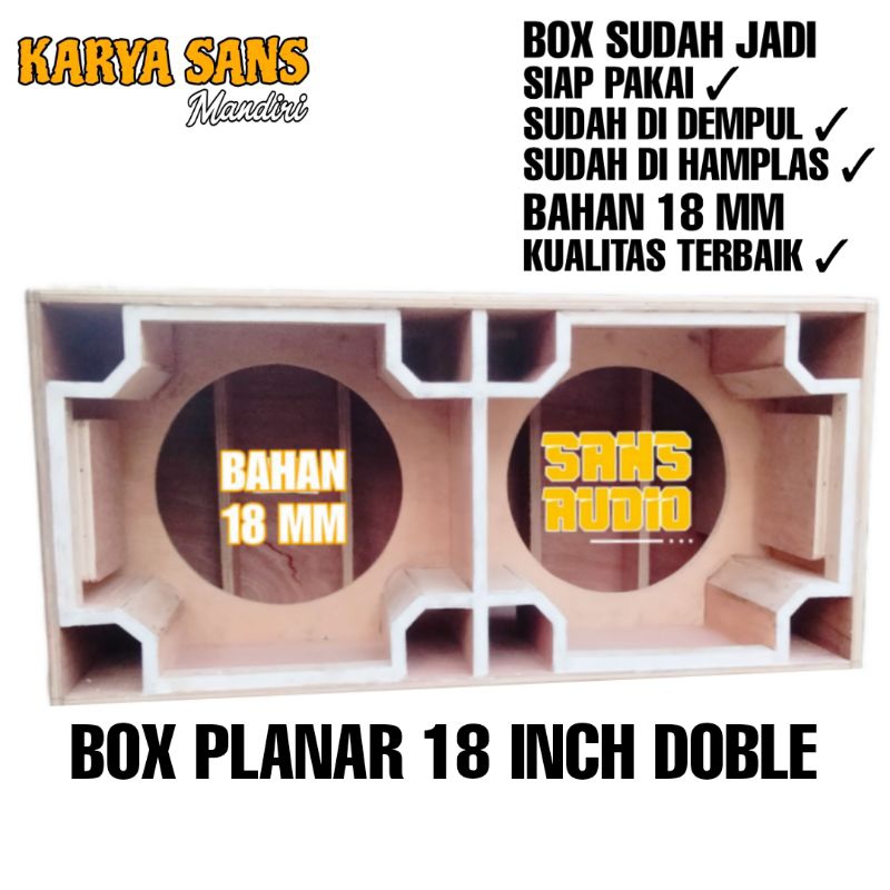 Box speaker planar 18 inch doble mentahan