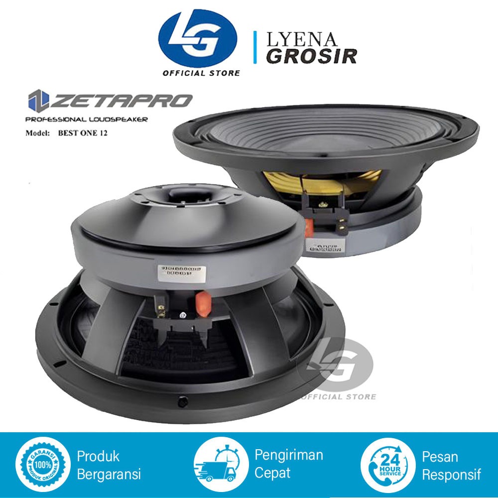 Komponen Speaker ZETAPRO BEST ONE 12 speker 12inch Original