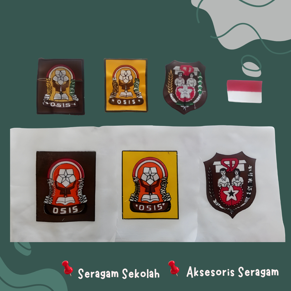 LOGO SERAGAM SD/SMP/SMA SABLON DAN BORDIR