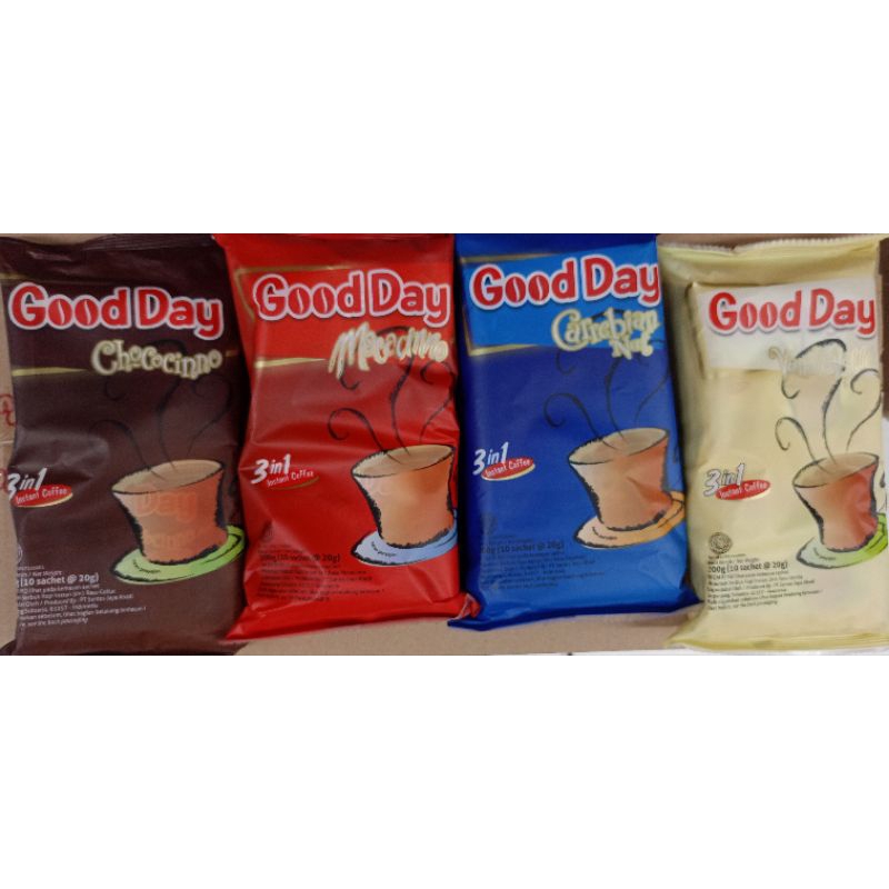 

Good day mochachino/vanilalate/carabianut/chococino 10x20gr