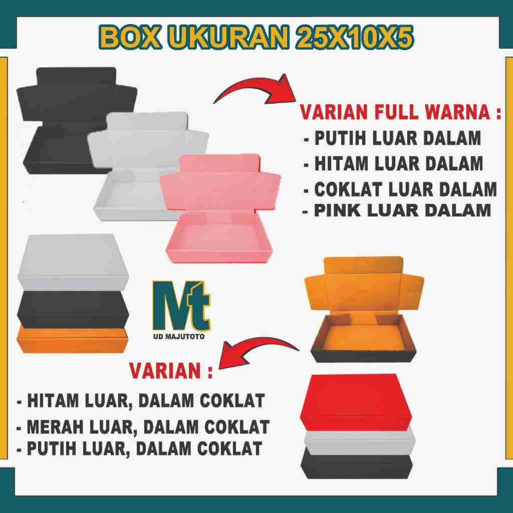 

Box 25x10x5 cm / Box Lipat Depan / Box Karton Die Cut/ Box Hampers