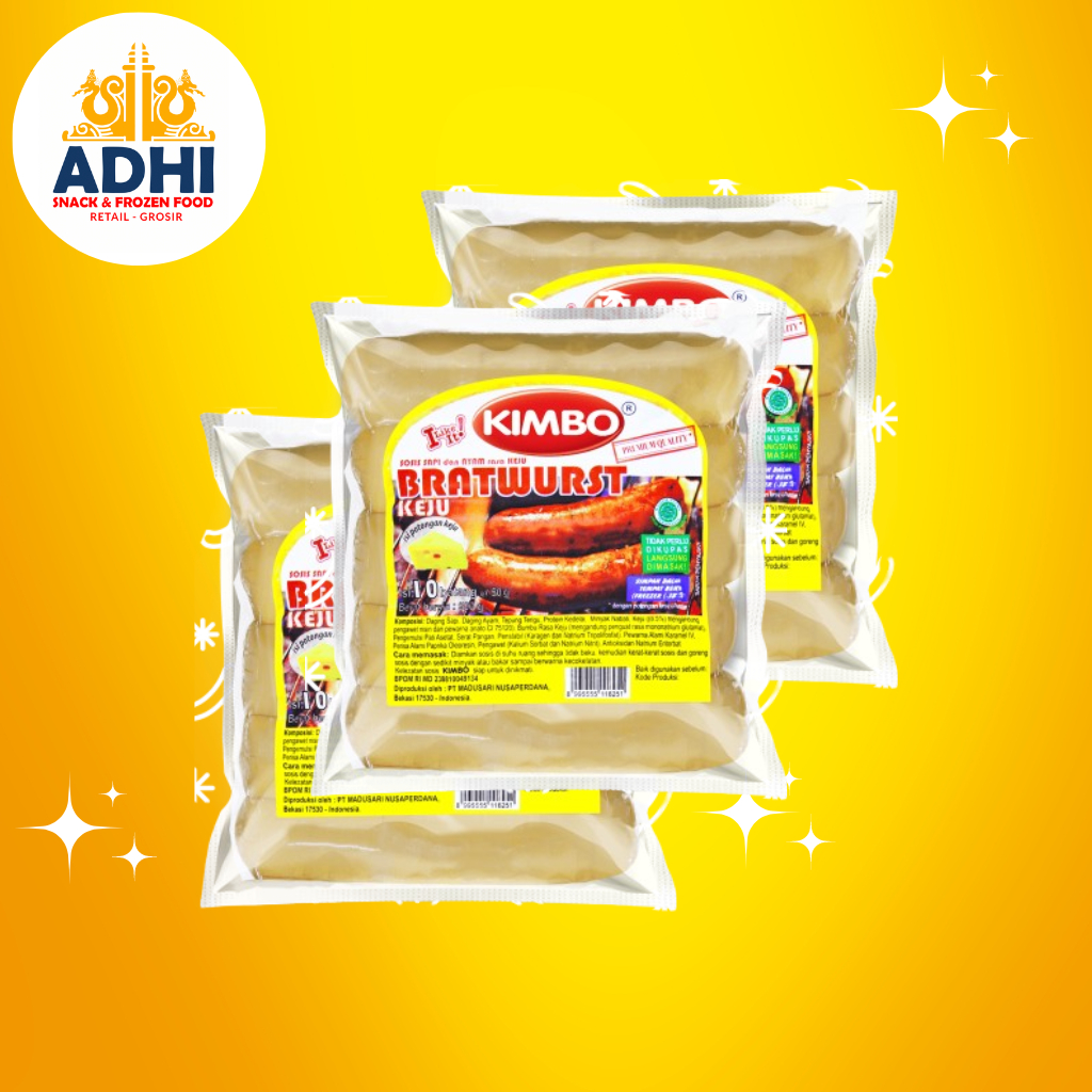 

SOSIS KIMBO CHEESE, LADA HITAM, ORI ISI 10_FROZEN FOOD