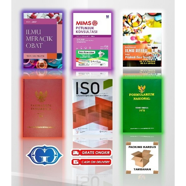 Paket 6 Buku Kefarmasian edisi Terbaru