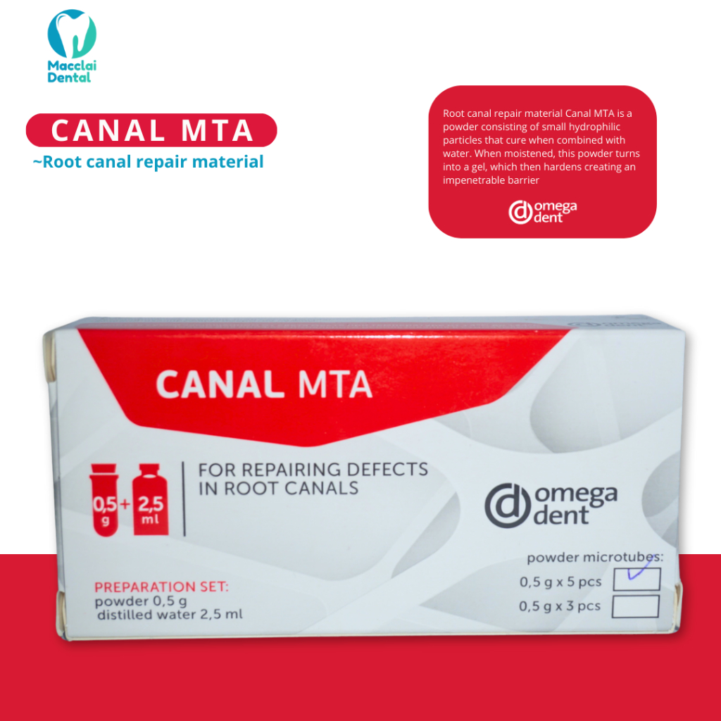 Trioxident  OMEGADENT CANAL MTA / Mineral Trioxide Aggegrate  / MACCLAI DENTAL OMEGADENT CANAL MTA
