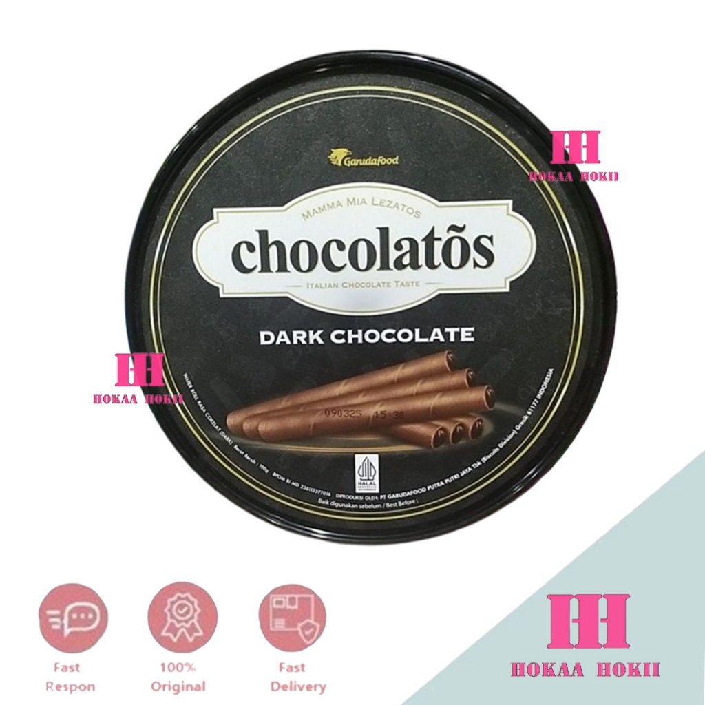 

Chocolatos Dark Chocolate Wafer Roll 190gr