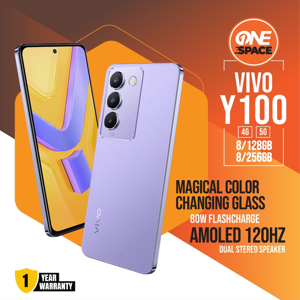 VIVO Y100 4G 5G 8/128 8/256 RAM 8 ROM 128 256 GB 8GB 128GB 256GB