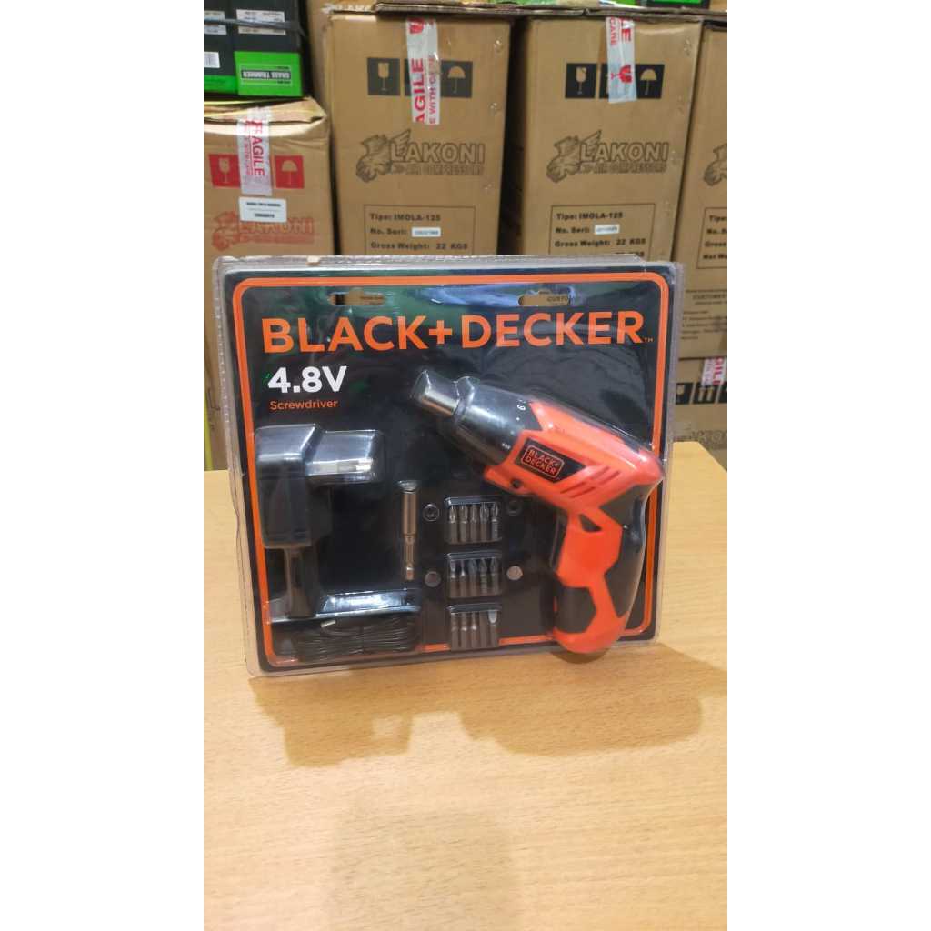 BLACK DECKER KC4815 Mesin Bor Obeng Mini Cordless 4.8V