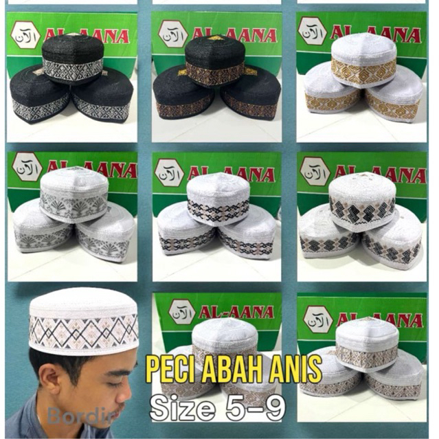 GROSIR PECI MAROKO BORDIR PECI HAJI 10 pcs SPON