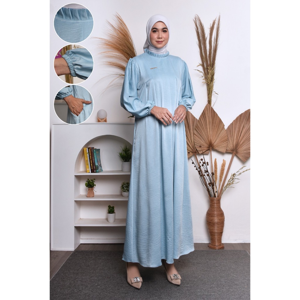 gamis silk terbaru gamis polos bahan tebal dan sangat lembut