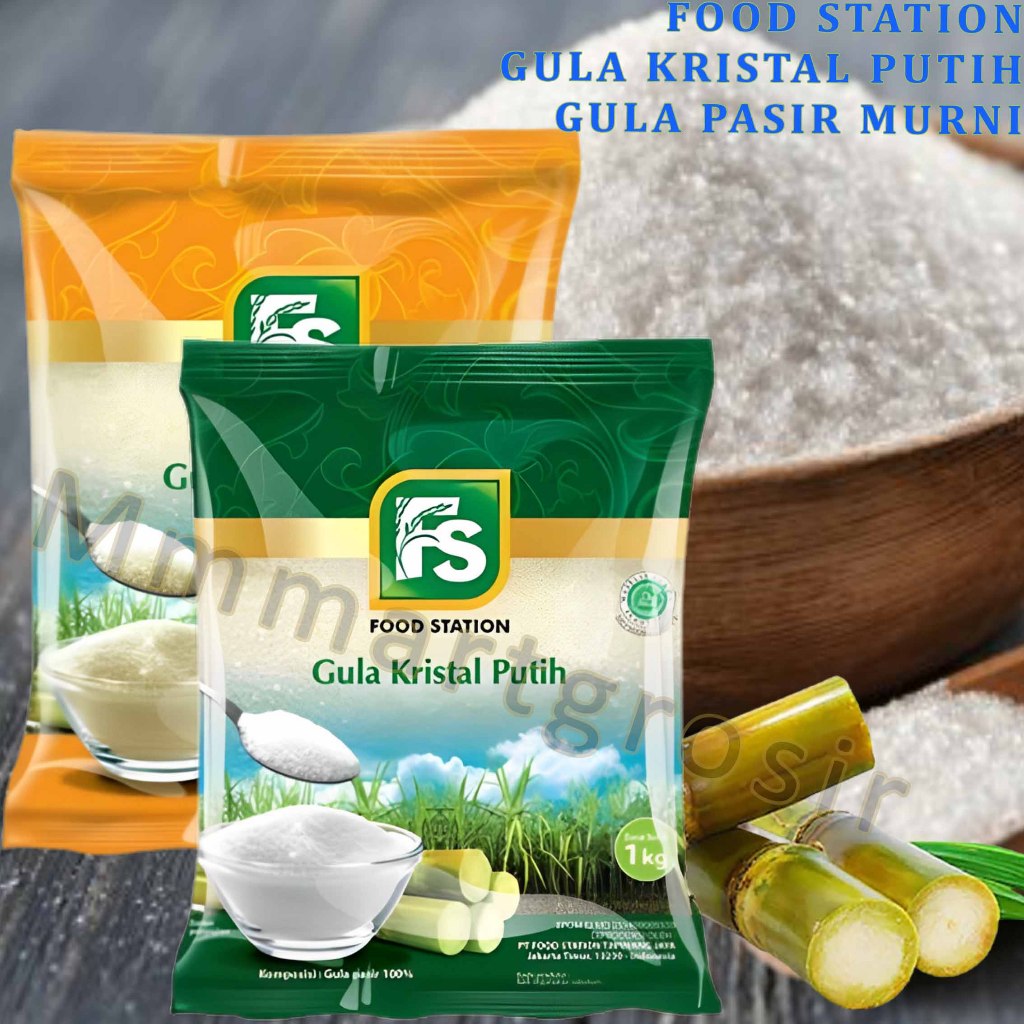 

Food Station / Gula Kristal Putih / Gula Pasir Putih Murni / 1kg