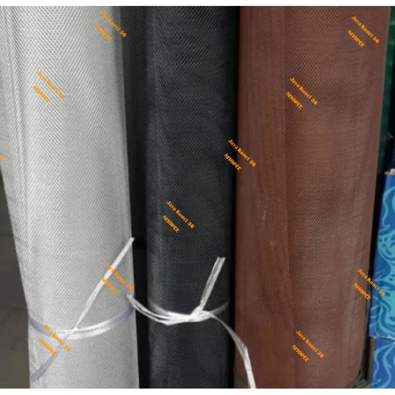 Kawat Parabola Baja Warna / Kawat Nyamuk Baja/ Parabola Baja Warna HITAM PUTIH COKLAT