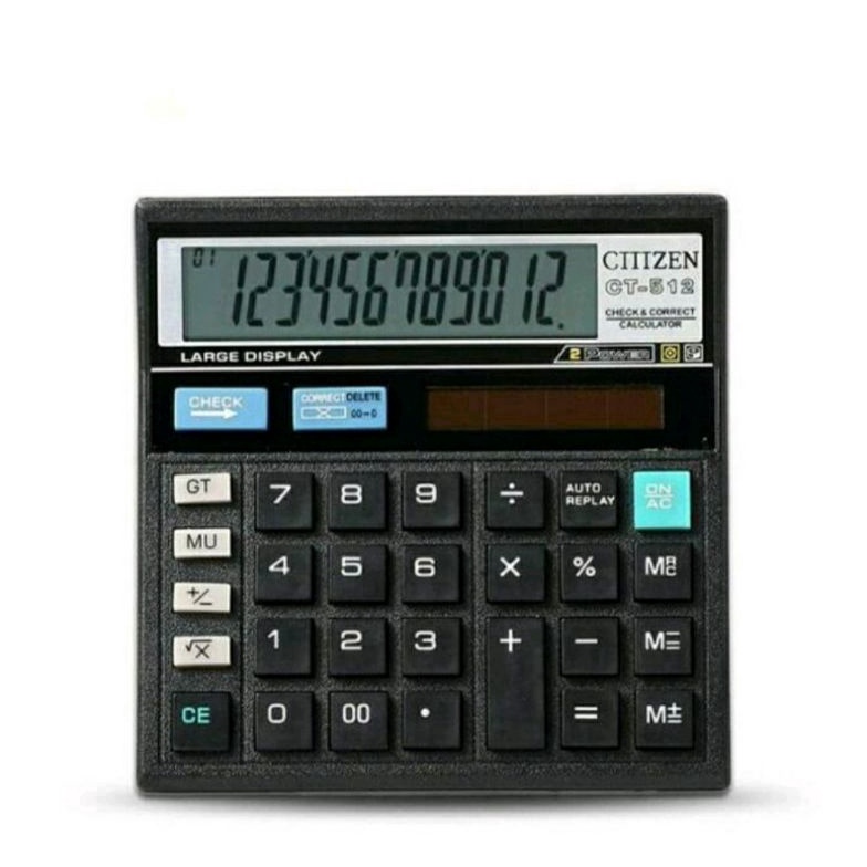 

KODE W86P KALKULATOR CITIZEN 12 DIGIT CHECK CORRECT AWET DAN MURAH