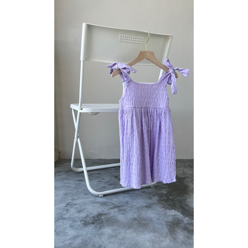 lilac summer dress / gaun anak musim panas ungu