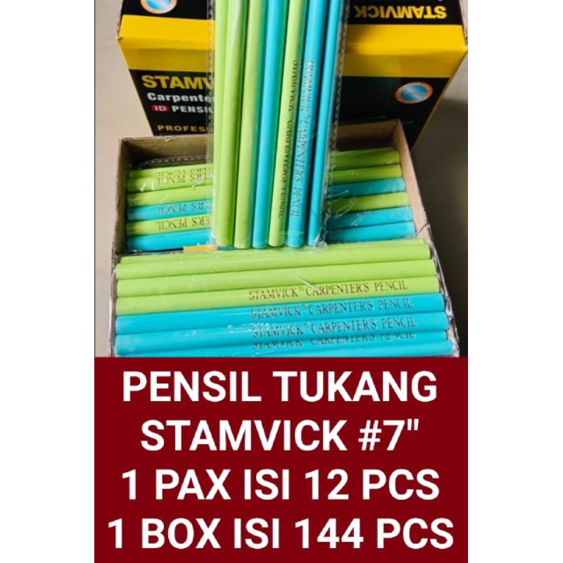 

Pensil Tukang Stamvik 7 Inch | Pensil Kayu Besar | Pensil Tukang Kayu Besar Satmvik