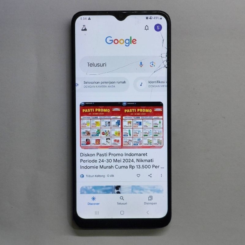 Lcd Samsung A03S / A04E / A02S Copotan Meetoo Minus Kaca Retak LCD-317