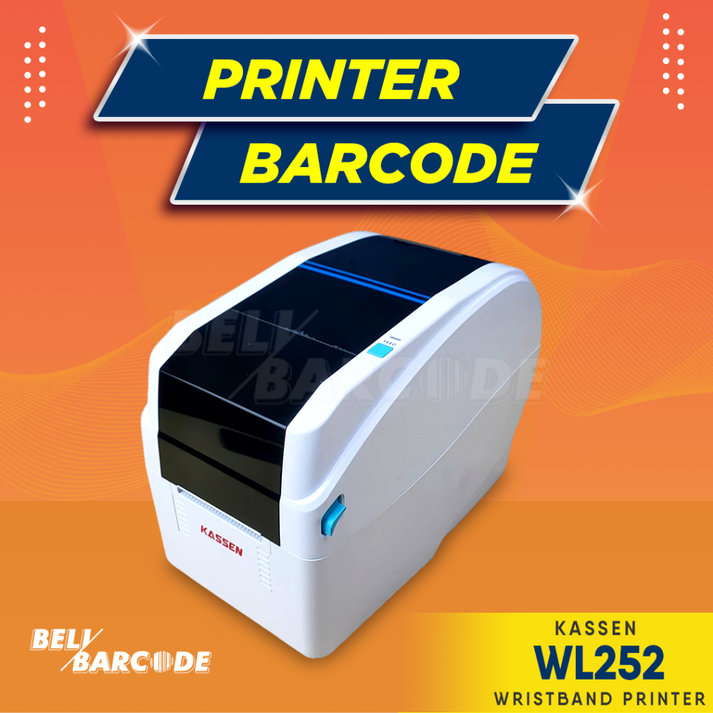 

Kassen WL252 Printer Barcode Cetak Label Gelang Stiker Wristband USB