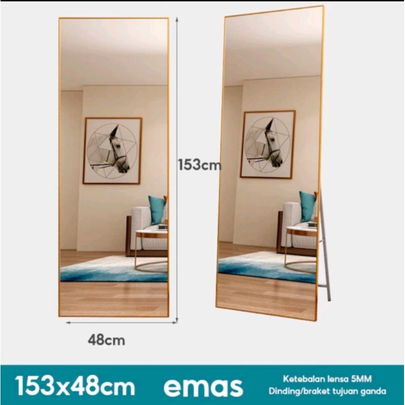 BM MIROR STANDING KACA CERMIN BERDIRI 153 × 48 cm