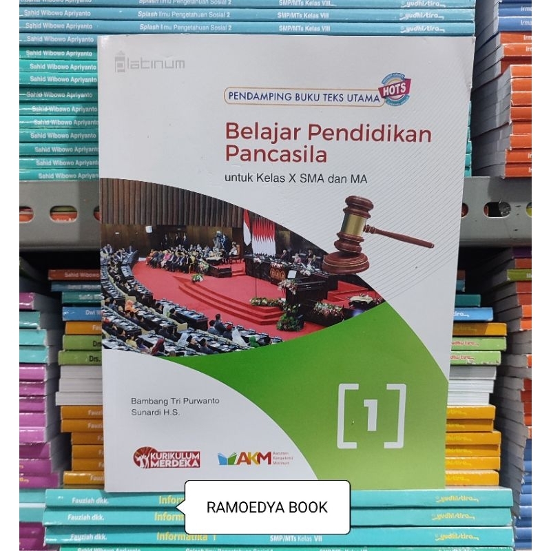 Buku PPKN Revisi  SMA/MA kelas X, Kurikulum Merdeka Platinum