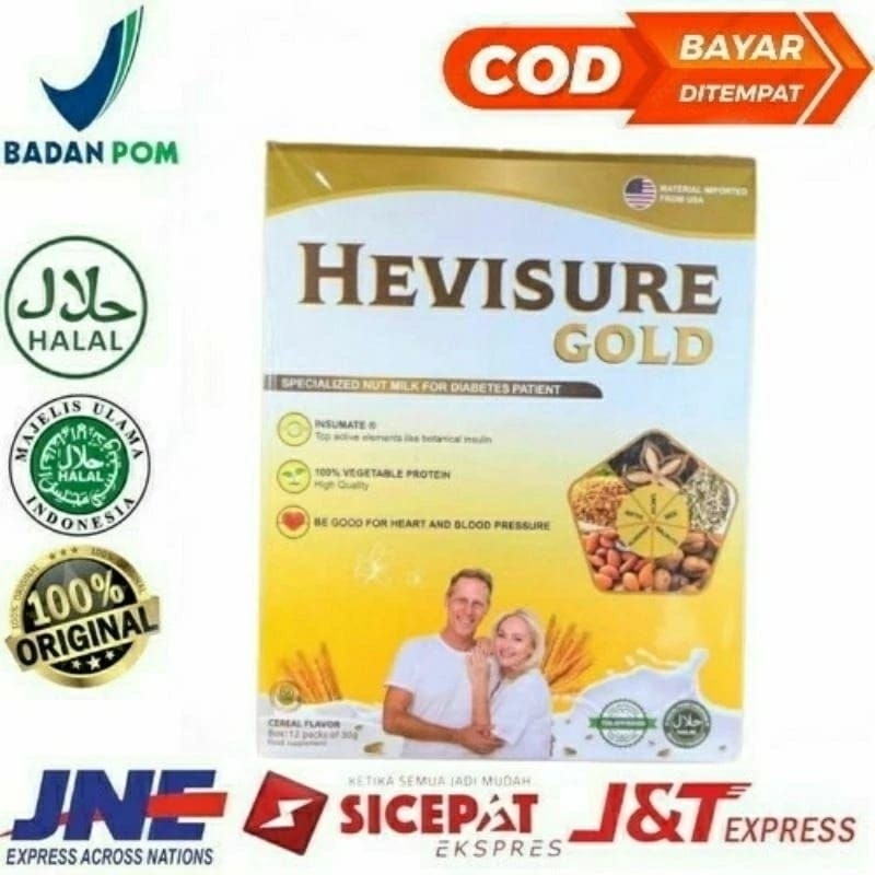 

HEVISURE GOLD MILK SUSU DIABETES KENCING MANIS ISUKIN PANKREAS 12 SACHET