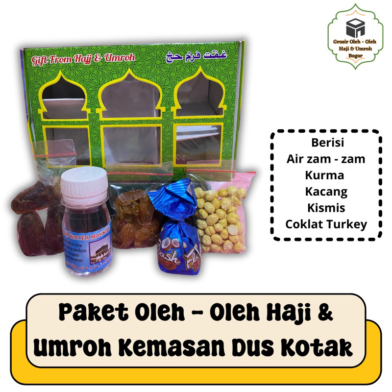 

OLEH OLEH HAJI DAN UMROH PAKET 50 PCS KEMASAN DUS KOTAK