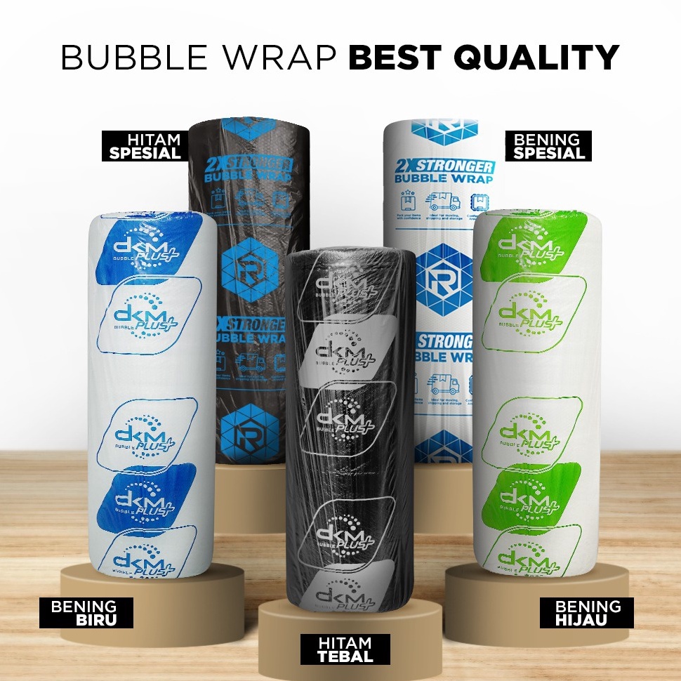 

Promotion Pembungkus Plastik Bubble Bubble Wrap Bening Hitam DKM Babel Wrap