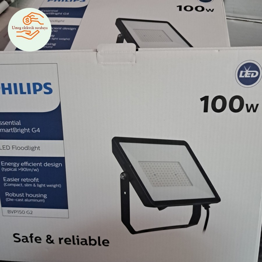 LAMPU SOROT LED PHILIPS BVP150 G2 BVP 150 100W 100 WATT FLOODLIGHT PHILIPS BVP150 100WATT