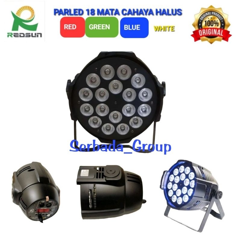 Lampu Par Led 18 Mata - 18 Led Full Color RGB 18Watt