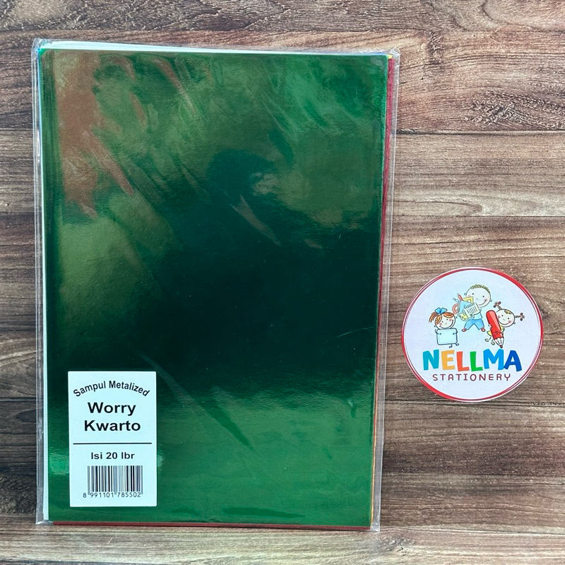 

HJK Sampul Buku tulis Warna Metalik Ukuran KWARTO isi 20 lembar