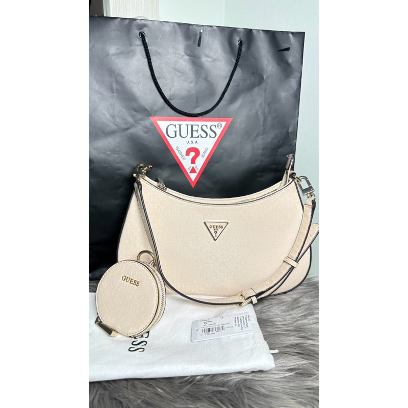 Preloved Guess Original Alexie zip shoulder bag