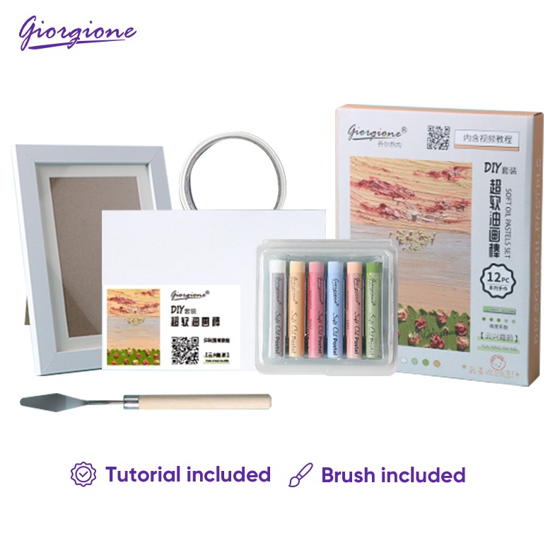 

KODE B68S Giorgione Oil Pastel Set DIY Free Paper Picture Frame Knife GDIY