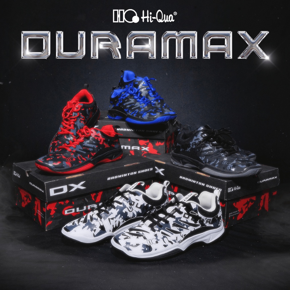 HiQua Sepatu Badminton Bulutangkis Duramax V2 Non Marking a H6J8