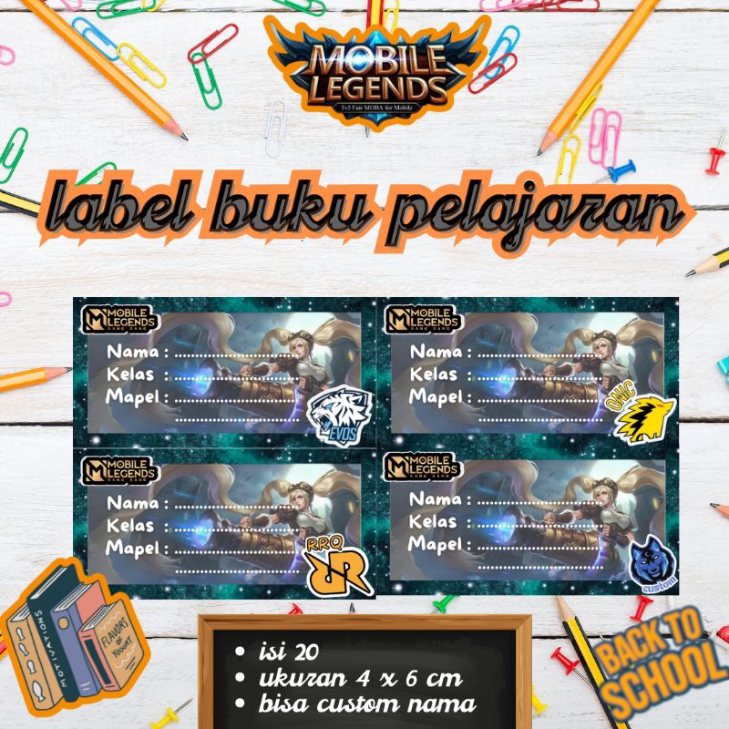 

sticker/label buku pelajaran aesthetic/label buku/label buku pelajaran/label buku custom/label buku anak/label buku tulis/label buku sekolah/label buku sanrio/label buku kuromi/mobilelegend/Rrq/onic/evos/geekfams/bigetron/aura/alterego/dewaunitedp