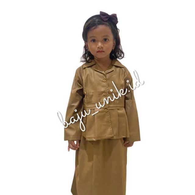 DISKON GRATIS PIN KORPRI/BAJU PROFESI GURU PEREMPUAN BAHAN PREMIUM/BAJU ASN ANAK/BAJU PNS ANAK/BAJU