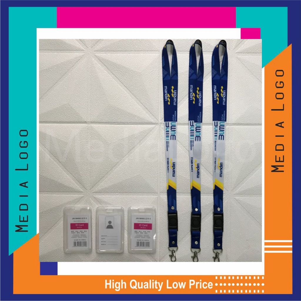

BANK MANDIRI-Lanyard Printing Gantungan Id Card-Strap (Paket Lengkap)