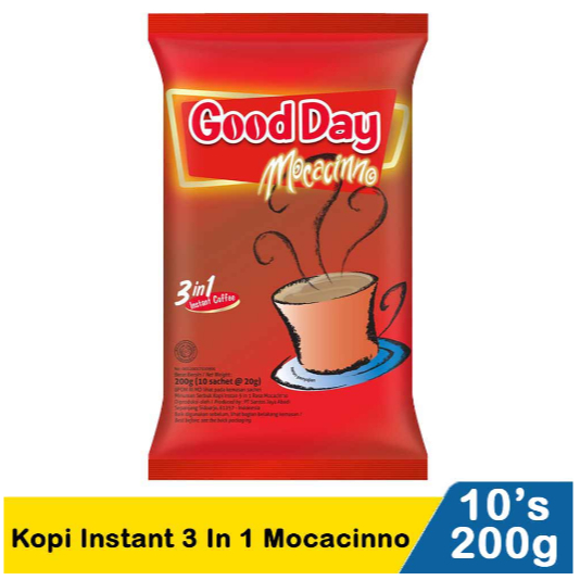 

Good Day Kopi Instant 3 In 1 Mocacinno 10X20g