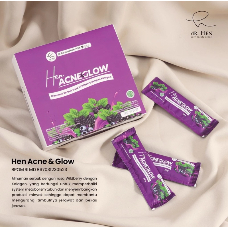 dR Hen - Minuman Kolagen DNA Salmon Acne & Glow / White & Glow / Slim & Glow Collagen Drink | Athena