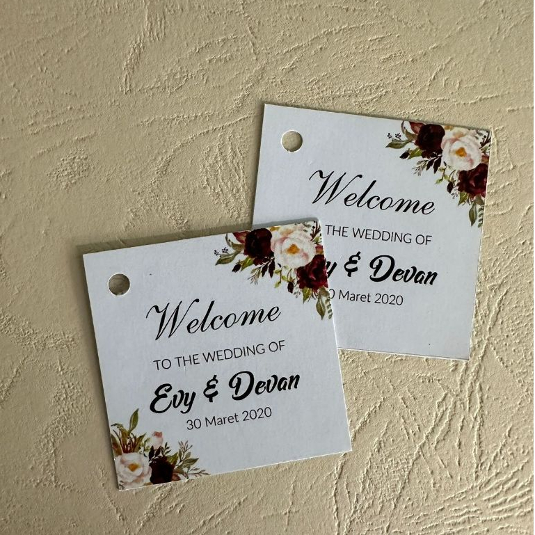 Kartu ucapan terima kasih / kartu ucapan souvenir / kartu ucapan aqiqah