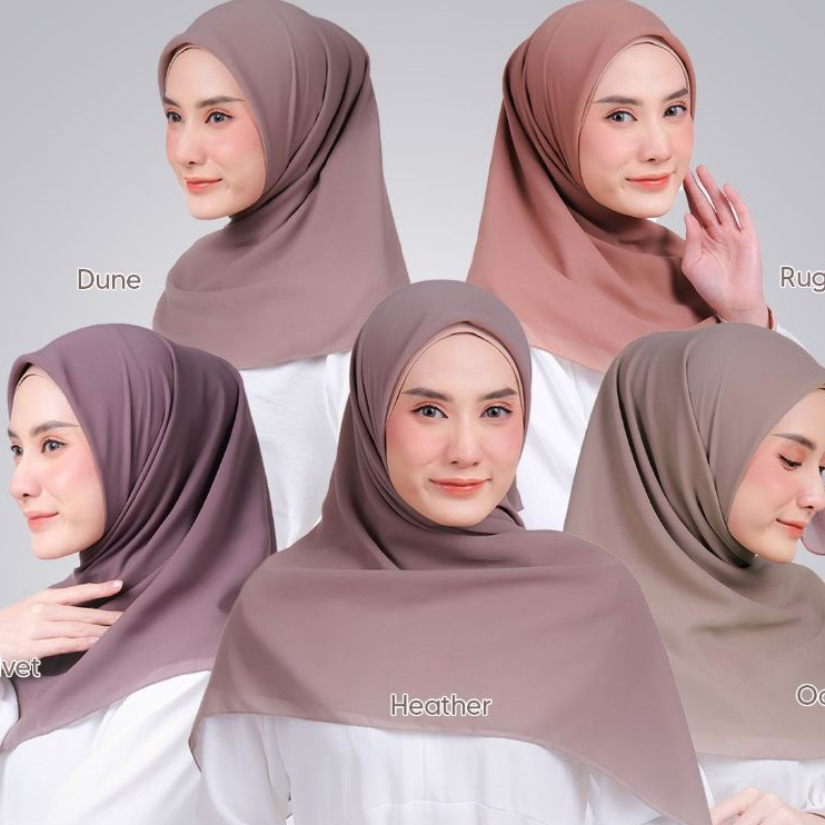 ANSANIA / PARIS PREMIUM / HIJAB SEGIEMPAT / PARIS PREMIUM ANSANIA / HIJAB POLOS / HIJAB JAHIT TEPI /